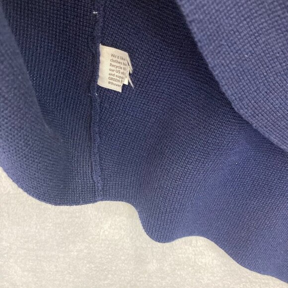 Eileen Fisher Open Front Knit Vest Size Petite Large PL Blue Sleeveless Cardigan - Picture 11 of 11